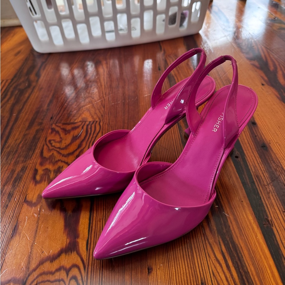 Marc fisher pink kitten heels